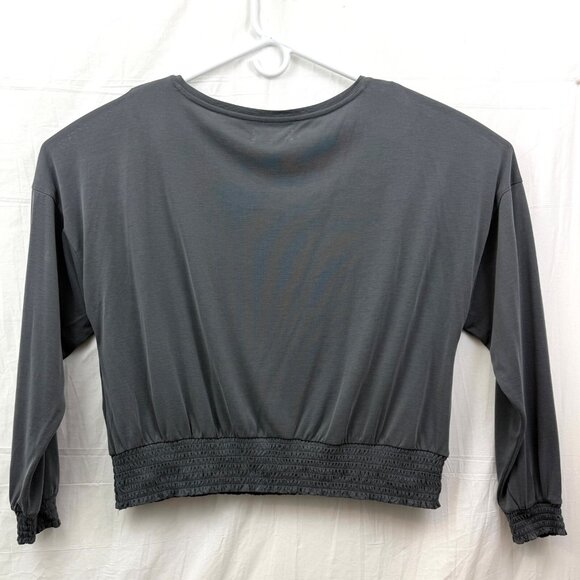 Lucky Brand Sandwash Long Sleeve Tee Women XL Gray - Picture 4 of 10